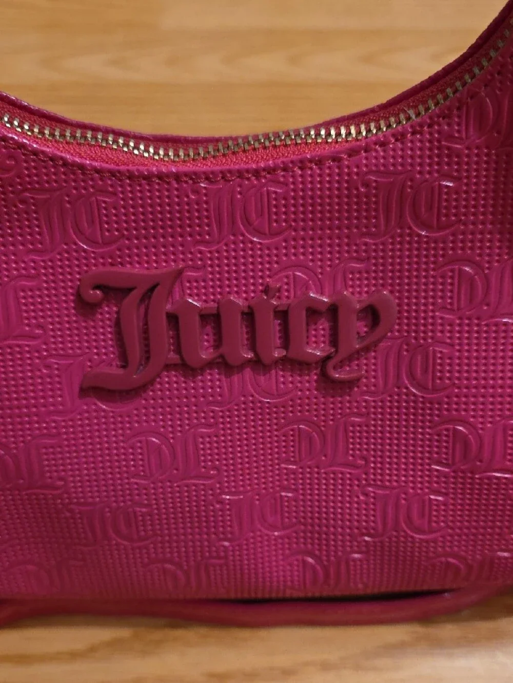 Juicy Couture Pink Flash Semi Charmed Hobo Bag